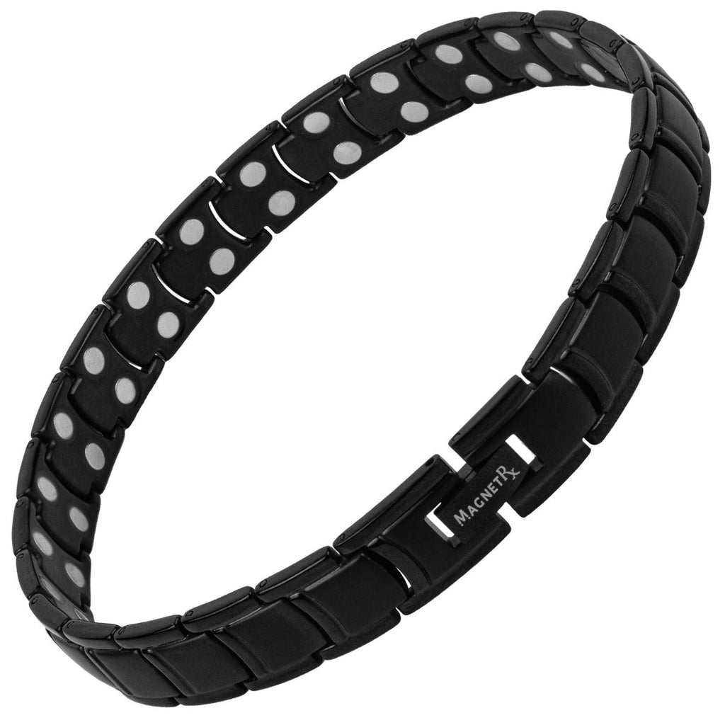 Ultra Strength Titanium Magnetic Therapy Anklet for Men (Black)
